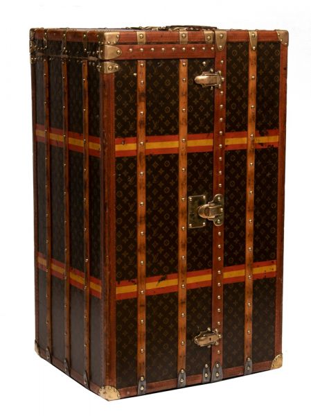 Vintage Louis Vuitton Malle Armoire Wardrobe & Chest of Drawers Trunk c.1910